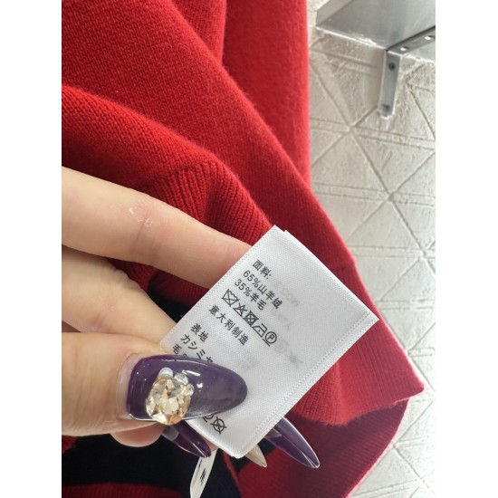 Maglione Arc de Triomphe All’Uncinetto in Cashmere e Lana | Pullover Girocollo a Coste Elegante