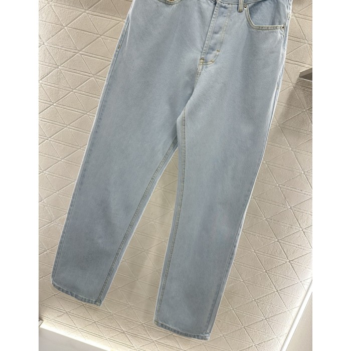 Pantaloni in Denim a Gamba Dritta Retrò – Jeans Vintage in Cotone Multilavaggio, Vestibilità Classica