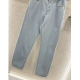 Retro Straight-Leg Denim Trousers for Women – Vintage Multi-Wash Cotton Jeans, Timeless Straight Fit