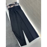 Completo Tailleur Elegante con Cintura – Giacca a Rever a Lancia e Pantaloni a Gamba Larga, Spalle Strutturate Oversize