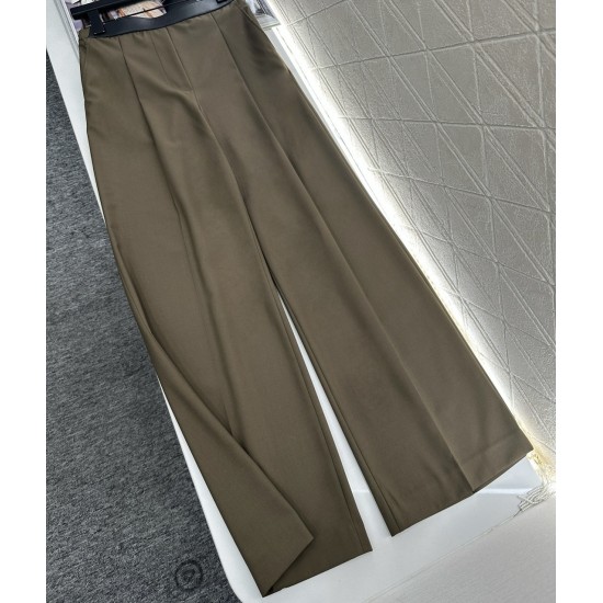 Completo Tailleur Elegante con Cintura – Giacca a Rever a Lancia e Pantaloni a Gamba Larga, Spalle Strutturate Oversize