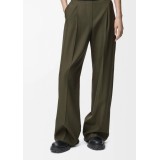 Completo Tailleur Elegante con Cintura – Giacca a Rever a Lancia e Pantaloni a Gamba Larga, Spalle Strutturate Oversize