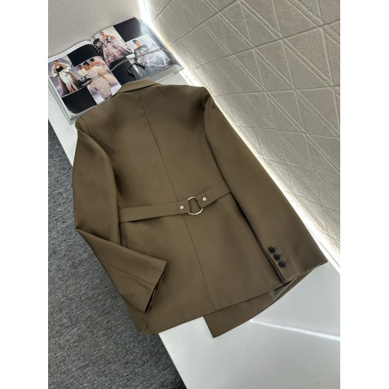 Luxe Belted Tailored Suit Set for Women – Peaked Lapel Jacket & Wide-Leg Trousers, Structured Oversized Shoulders