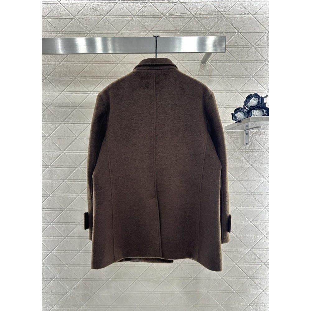 Luxe Custom Wool Blazer with Lapel & Pin | Premium Textured Fabric