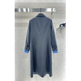 Detachable-Sleeve Trench Coat | Custom Imported Fabric, Double-Breasted Long Lapel Design