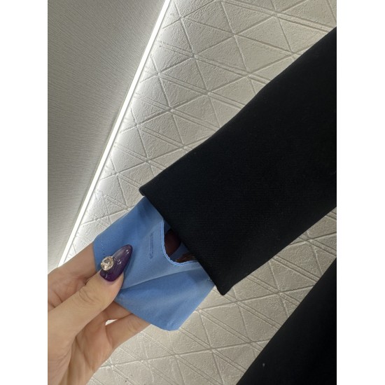 Trench con Maniche Staccabili | Tessuto Importato su Misura, Design Lungo Doppiopetto