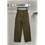 Belted Carrot-Style Wide-Leg Trousers | High-Quality Imitation Wool with Lustrous Drape