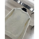 Maglione di Lana Lavorato a Uncinetto con Perline – Pullover di Lusso con Ricamo 3D e Trama Testurizzata