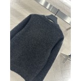 Luxury Beaded Wool Crochet Knit Pullover Sweater | Premium Textured Wool Jumper with 3D Embroidery