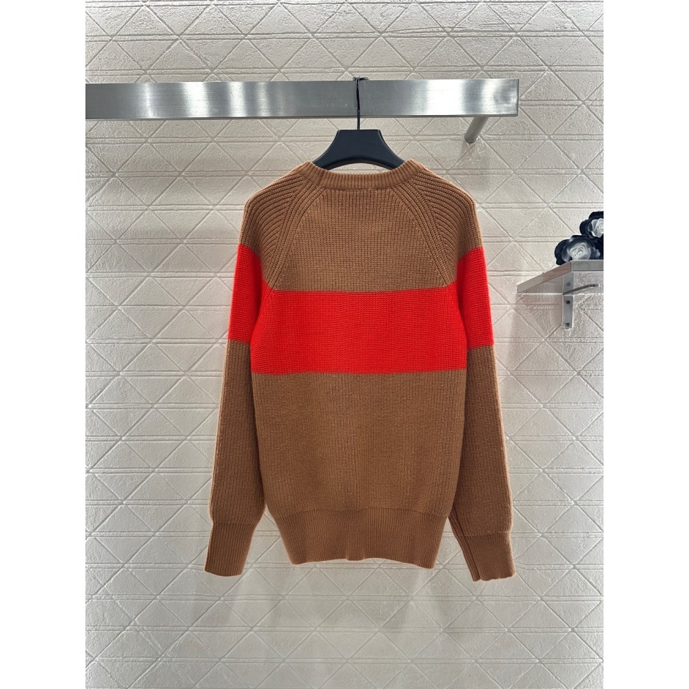 Maglione Uncinetto Color-Blocked Edizione Limitata Natale – Pullover in Lana Premium con Motivo Geometrico Festivo