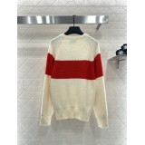 Maglione Uncinetto Color-Blocked Edizione Limitata Natale – Pullover in Lana Premium con Motivo Geometrico Festivo