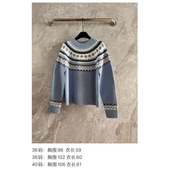 Maglione Girocollo in Lana a Uncinetto Pesante – Pullover di Alta Qualità con Bordi a Costine