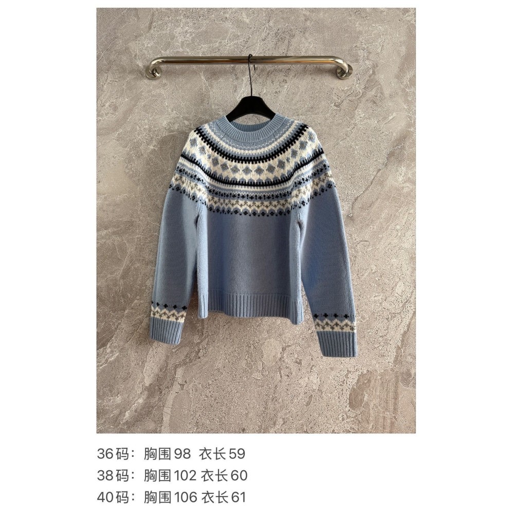 Maglione Girocollo in Lana a Uncinetto Pesante – Pullover di Alta Qualità con Bordi a Costine