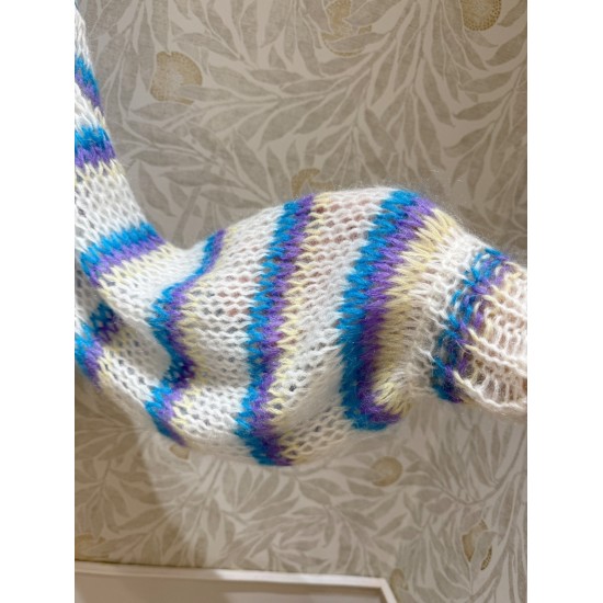 Lightweight Oversized Mohair-Blend Sweater | Soft Fluffy Knit Pullover