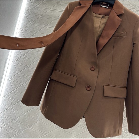 Satin Lapel Tailored Jacket and Trouser Set in Luxe Rayon