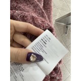 Maglione in Cashmere con Perline e Scollo Tondo