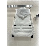 Detachable Hood Slim-Fit Down Jacket with Buckled Cuffs