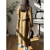 Women's Mohair & Cashmere Overcoat | Long Double-Breasted Winter Coat