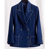 100% Cotton Women's Blazer | Elegant Relaxed Fit Office & Formal Wear