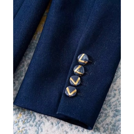 Blazer Donna 100% Cotone Elegante | Vestibilità Rilassata Ufficio e Formale