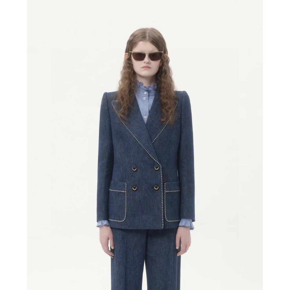 Blazer Donna 100% Cotone Elegante | Vestibilità Rilassata Ufficio e Formale