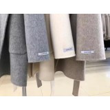 Cappotto in Lana Double-Face con Cappuccio | Elegante Modello Vestaglia con Cintura