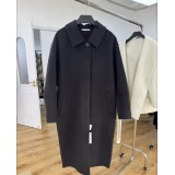 Cappotto Cashmere e Lana Double-Face Donna – Giacca Lunga Elegante Taglio Dritto