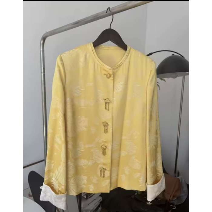 Cappotto Vintage 50% Vera Seta Donna – Giacca Lunga Elegante da Ufficio