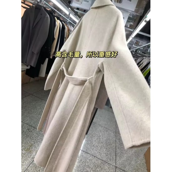 100% Wool Double-Sided Long Coat | Luxury Winter