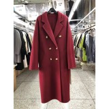 100% Wool Double-Sided Long Coat | Luxury Winter