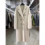 100% Wool Double-Sided Long Coat | Luxury Winter