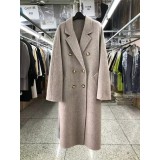 100% Wool Double-Sided Long Coat | Luxury Winter