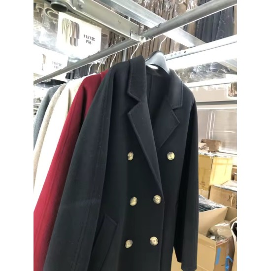 100% Wool Double-Sided Long Coat | Luxury Winter