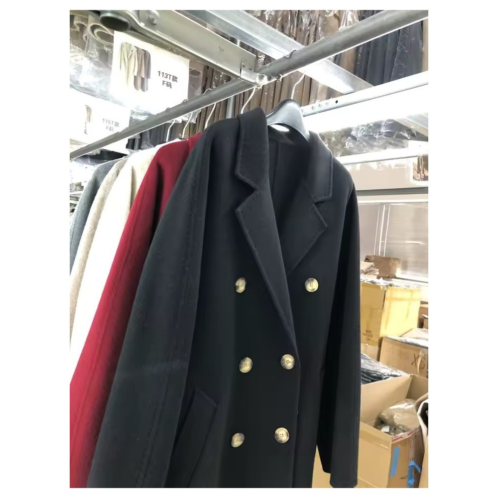 100% Wool Double-Sided Long Coat | Luxury Winter