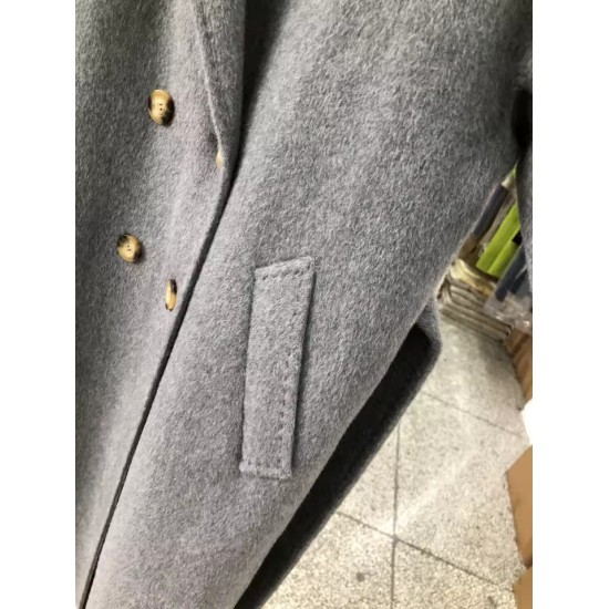 100% Wool Double-Sided Long Coat | Luxury Winter