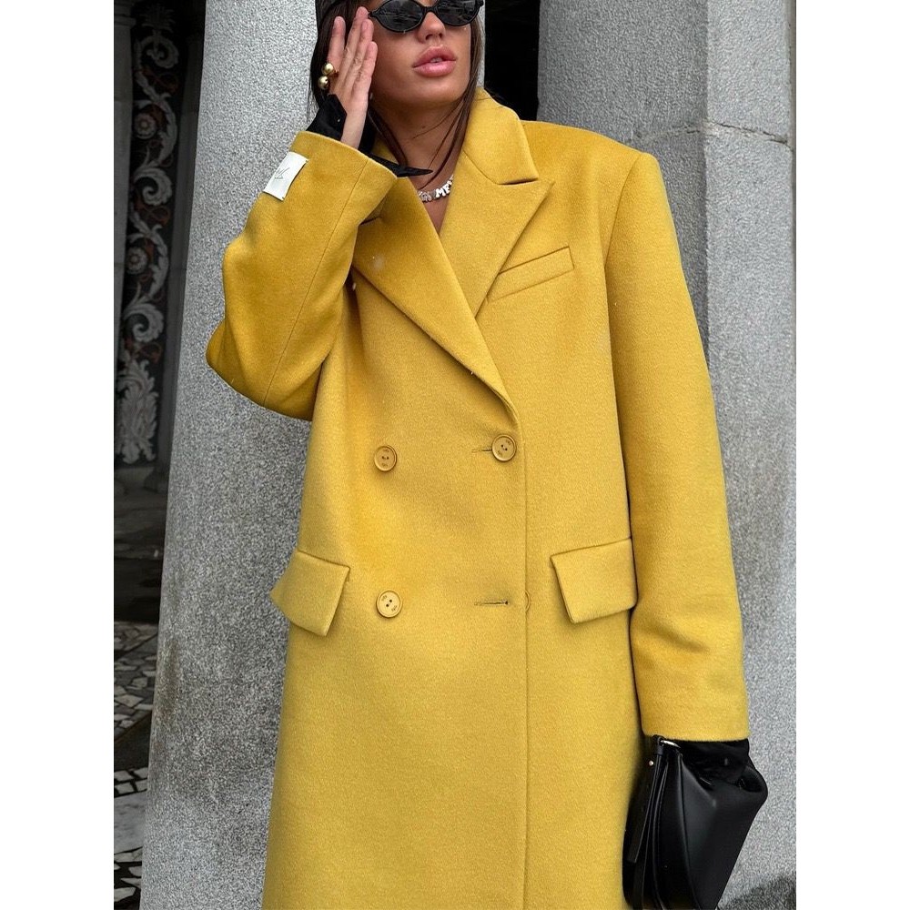 Double-Sided Polyester Coat | Luxury Fall/Winter