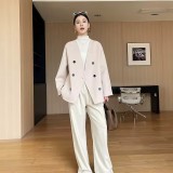 100% Cashmere Double-Sided Jacket | Luxury Business Fashion