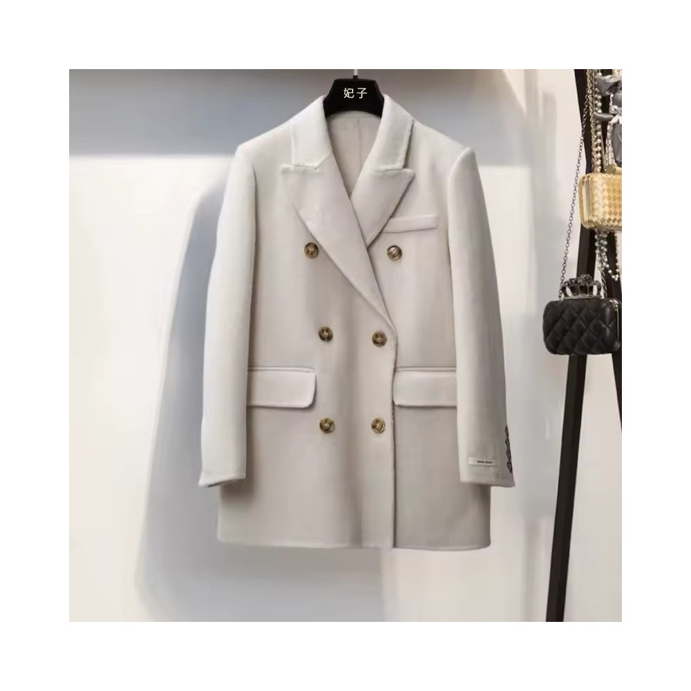 Giacca Corta Lana Double-Face | Cappotto Donna Doppio Petto