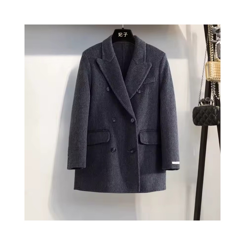 Giacca Corta Lana Double-Face | Cappotto Donna Doppio Petto