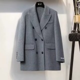 Giacca Corta Lana Double-Face | Cappotto Donna Doppio Petto