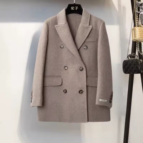 Giacca Corta Lana Double-Face | Cappotto Donna Doppio Petto