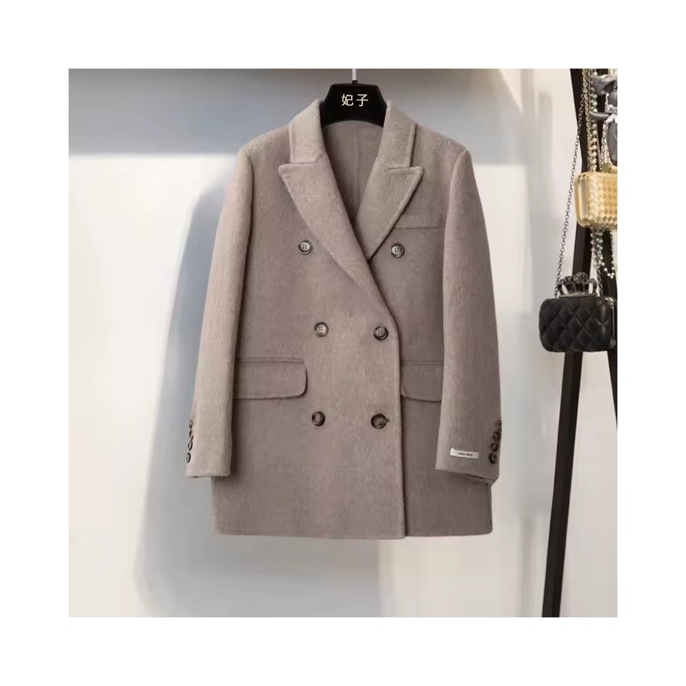 Giacca Corta Lana Double-Face | Cappotto Donna Doppio Petto