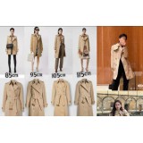 Luxe B Women’s Plaid Trench Coat – Waterproof Double-Breasted Long Coat | Classic Lapel, High-End Casual Outerwear