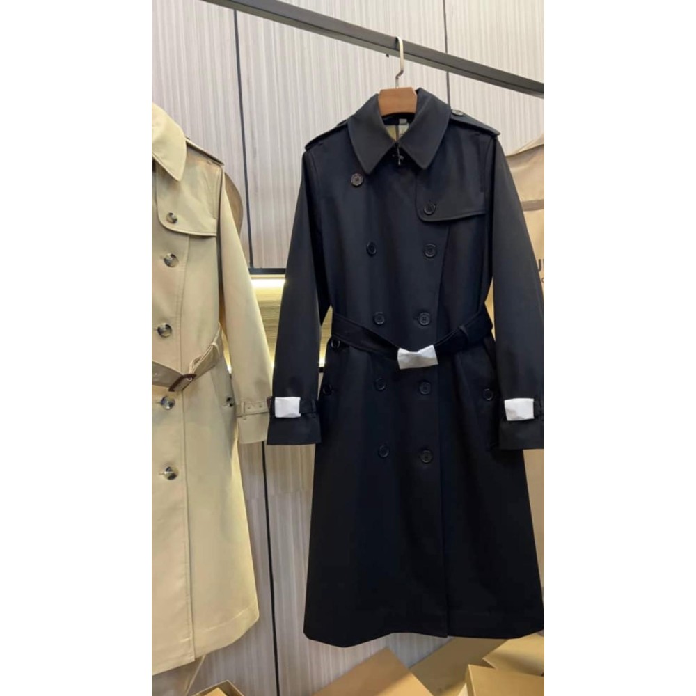 Luxe B Women’s Plaid Trench Coat – Waterproof Double-Breasted Long Coat | Classic Lapel, High-End Casual Outerwear