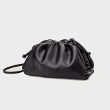 Luxury Cowhide Leather Clutch Bag for Women | Dumpling Style