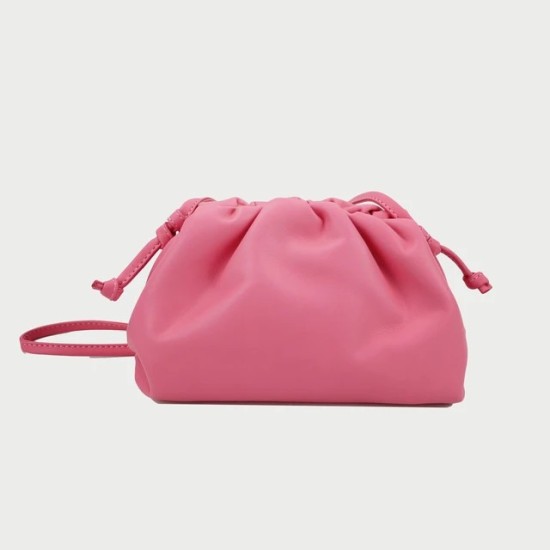 Luxury Cowhide Leather Clutch Bag for Women | Dumpling Style