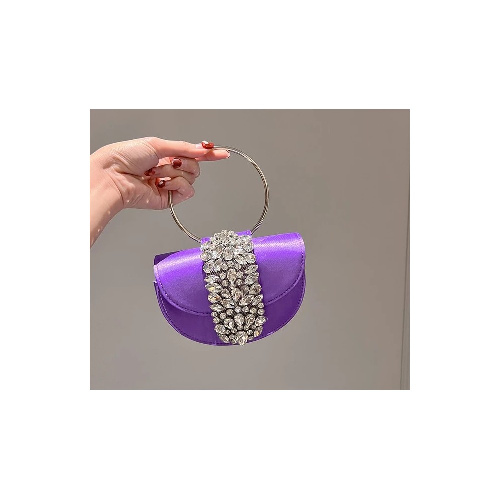 Pochette di Lusso in Raso con Cristalli – Borsa da Sera Elegante