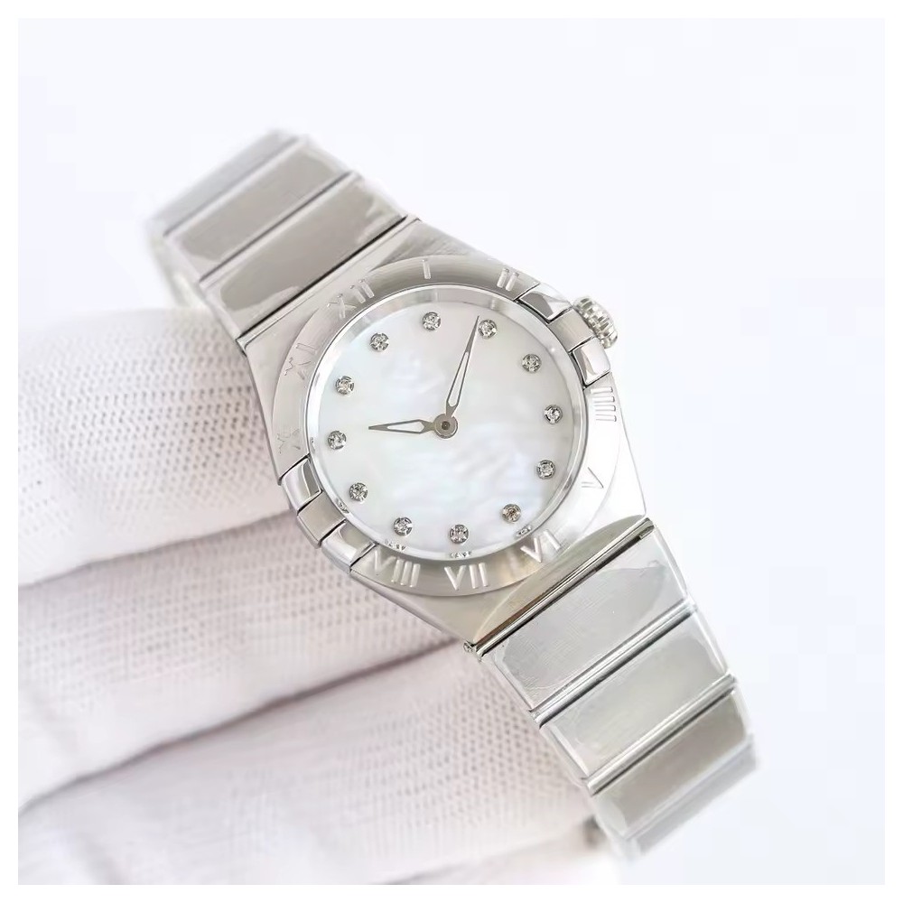 Orologio Bicolore da Donna - Orologio di Lusso in Madreperla con Cristalli