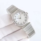 Orologio Bicolore da Donna - Orologio di Lusso in Madreperla con Cristalli