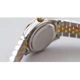 Unisex Stainless Steel Day-Date Watch - Luxury Silver Dial Watch with Crystal Markers